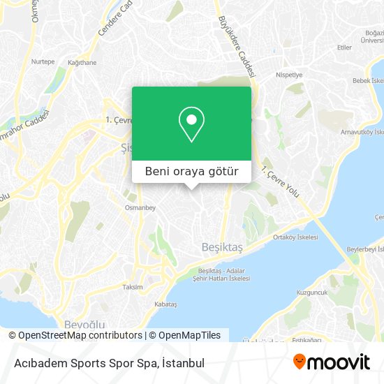 Acıbadem Sports Spor Spa harita
