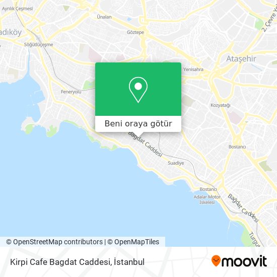 Kirpi Cafe Bagdat Caddesi harita
