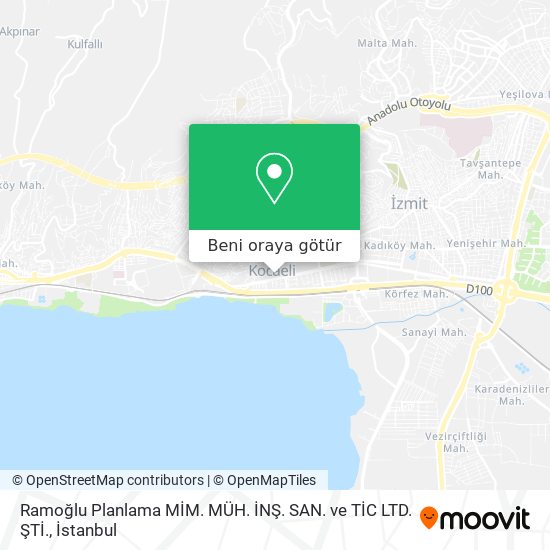 Ramoğlu Planlama MİM. MÜH. İNŞ. SAN. ve TİC LTD. ŞTİ. harita