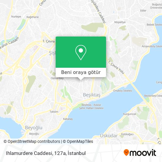 Ihlamurdere Caddesi, 127a harita