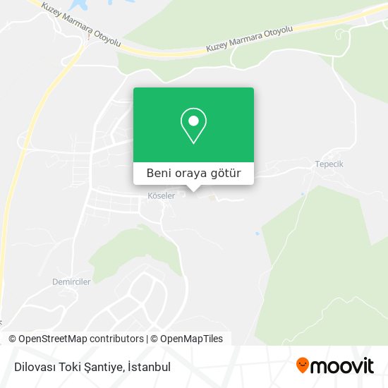 Dilovası Toki Şantiye harita