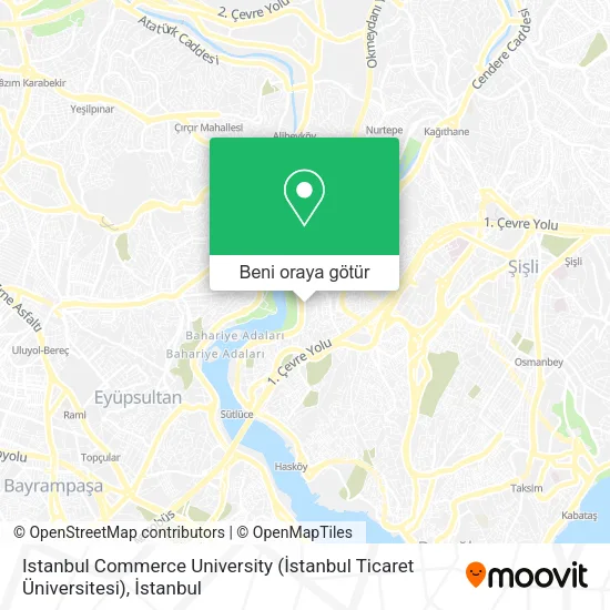 Istanbul Commerce University (İstanbul Ticaret Üniversitesi) harita