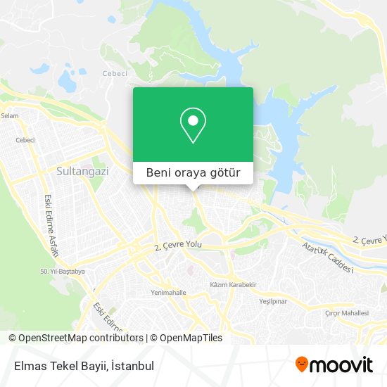 Elmas Tekel Bayii harita