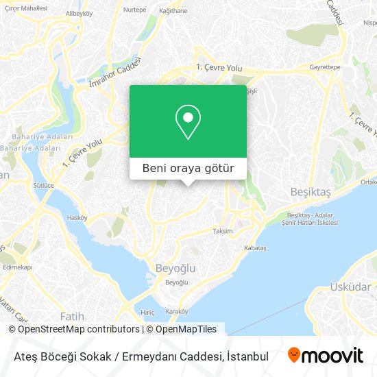 Ateş Böceği Sokak / Ermeydanı Caddesi harita