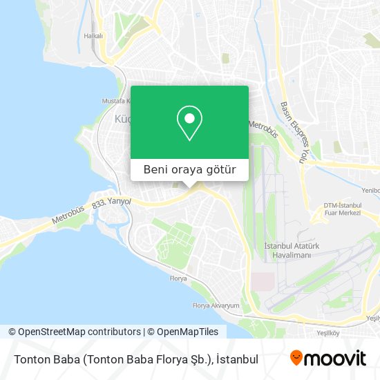 Tonton Baba (Tonton Baba Florya Şb.) harita
