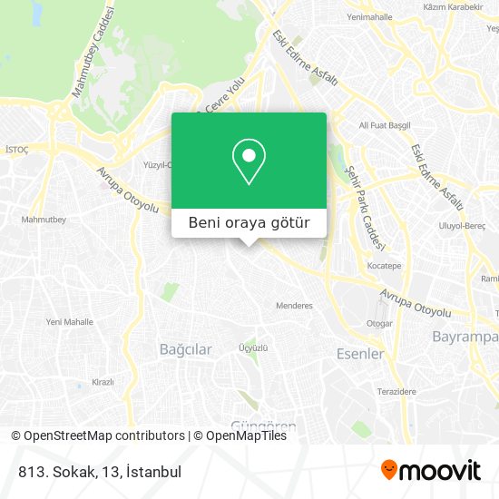 813. Sokak, 13 harita