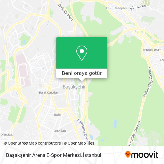 Başakşehir Arena E-Spor Merkezi harita