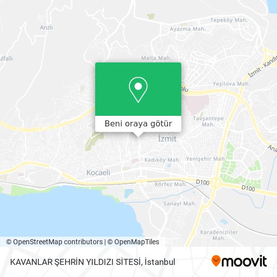 KAVANLAR ŞEHRİN YILDIZI SİTESİ harita