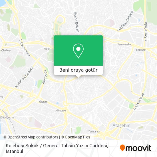 Kalebaşı Sokak / General Tahsin Yazıcı Caddesi harita