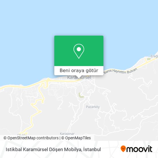 Istikbal Karamürsel Döşen Mobilya harita