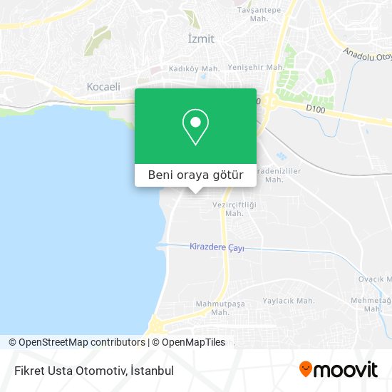 Fikret Usta Otomotiv harita