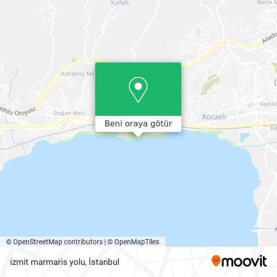 izmit marmaris yolu harita