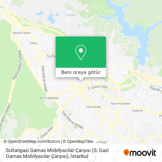 Sultangazi Gamas Mobilyacılar Çarşısı (S. Gazi Gamas Mobilyacılar Çarşısı) harita