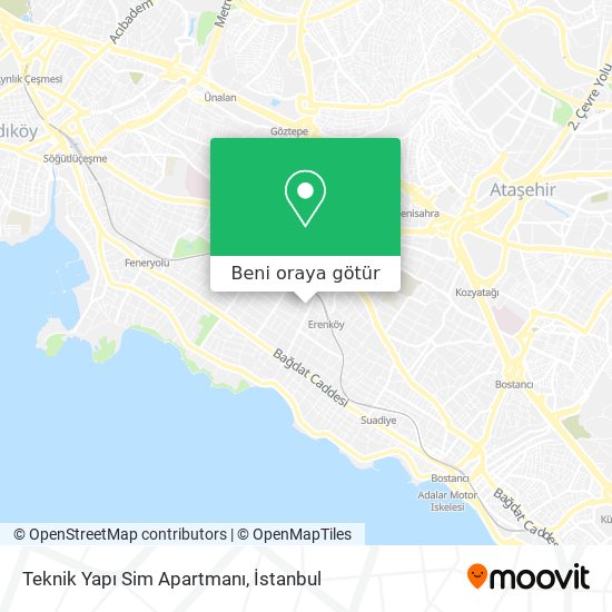 Teknik Yapı Sim Apartmanı harita