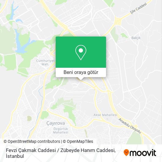 Fevzi Çakmak Caddesi / Zübeyde Hanım Caddesi harita