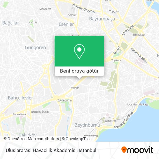 Uluslararasi Havacilik Akademisi harita