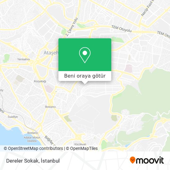 Dereler Sokak harita