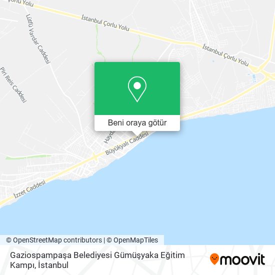 Gaziospampaşa Belediyesi Gümüşyaka Eğitim Kampı harita