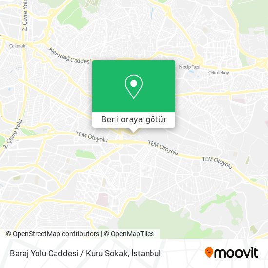 Baraj Yolu Caddesi / Kuru Sokak harita