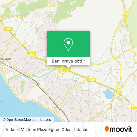 Turkcell Maltepe Plaza Eğitim Odası harita