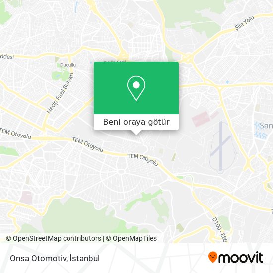 Onsa Otomotiv harita
