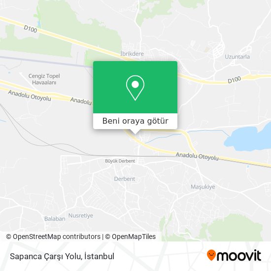 Sapanca Çarşı Yolu harita