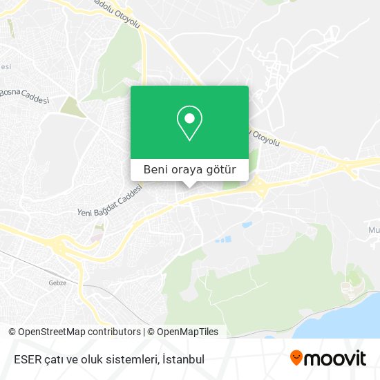 ESER çatı ve oluk sistemleri harita