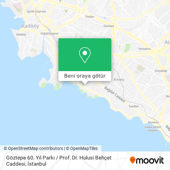 Göztepe 60. Yıl Parkı / Prof. Dr. Hulusi Behçet Caddesi harita