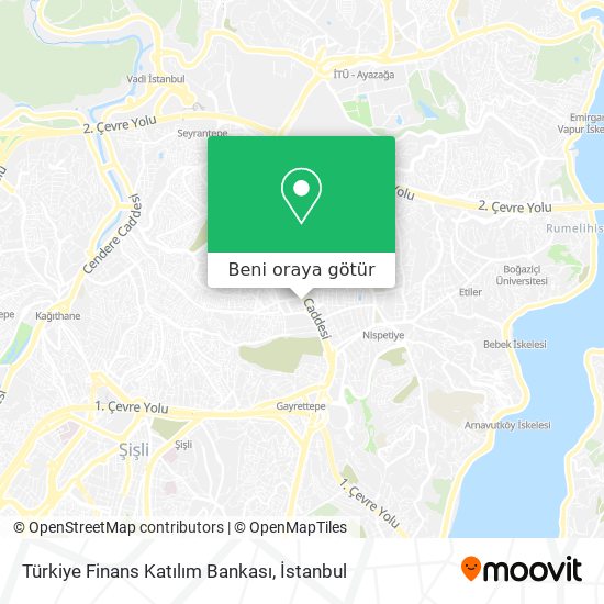 Türkiye Finans Katılım Bankası harita