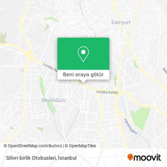 Silivri birlik Otobusleri harita
