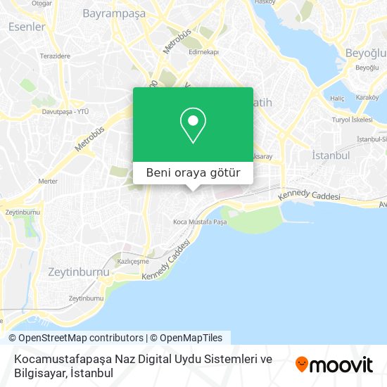 Kocamustafapaşa Naz Digital Uydu Sistemleri ve Bilgisayar harita