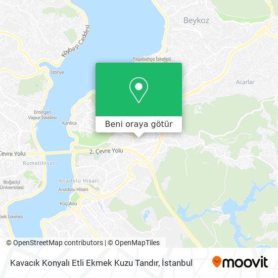 Kavacık Konyalı Etli Ekmek Kuzu Tandır harita