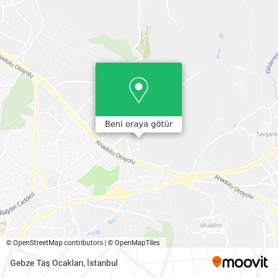Gebze Taş Ocakları harita