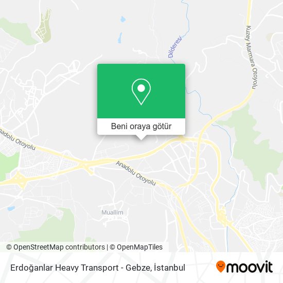 Erdoğanlar Heavy Transport - Gebze harita