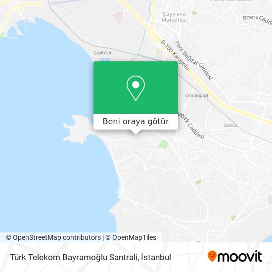 Türk Telekom Bayramoğlu Santrali harita