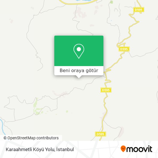 Karaahmetli Köyü Yolu harita