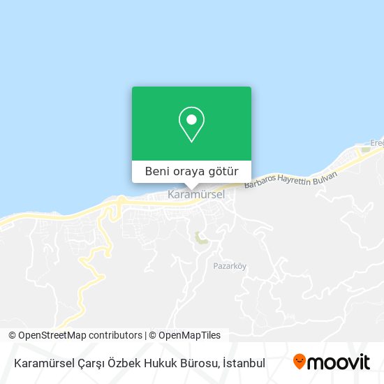 Karamürsel Çarşı Özbek Hukuk Bürosu harita