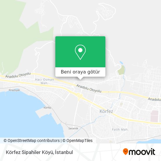 Körfez Sipahiler Köyü harita