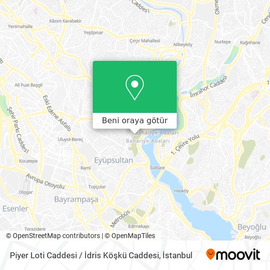 Piyer Loti Caddesi / İdris Köşkü Caddesi harita