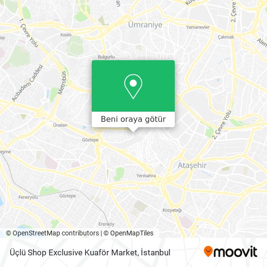 Üçlü Shop Exclusive Kuaför Market harita