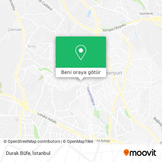Durak Büfe harita