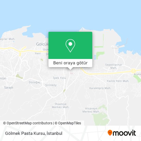 Gölmek Pasta Kursu harita