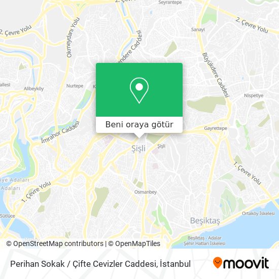 Perihan Sokak / Çifte Cevizler Caddesi harita