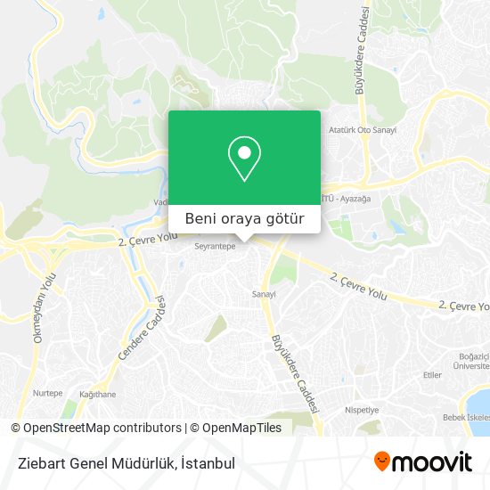 Ziebart Genel Müdürlük harita