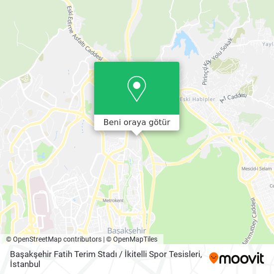 Başakşehir Fatih Terim Stadı / İkitelli Spor Tesisleri harita