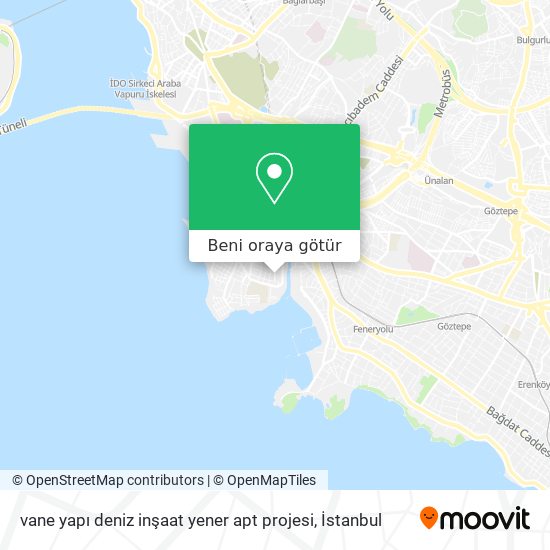 vane yapı deniz inşaat yener apt projesi harita