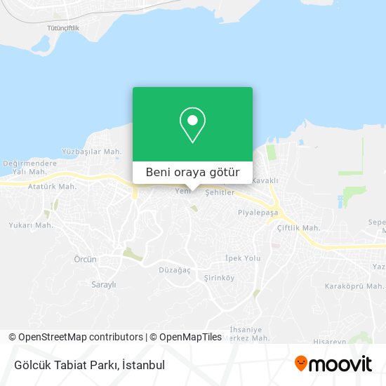 Gölcük Tabiat Parkı harita