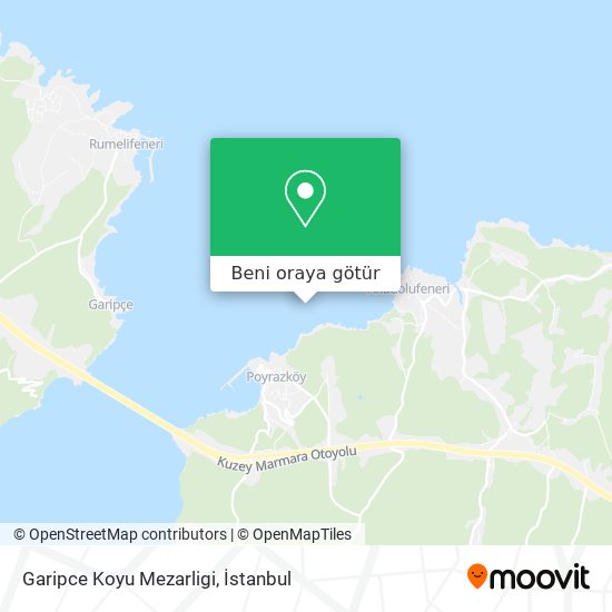 Garipce Koyu Mezarligi harita
