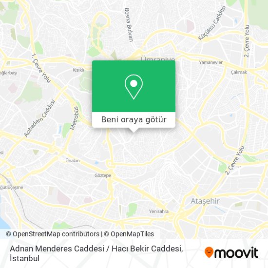 Adnan Menderes Caddesi / Hacı Bekir Caddesi harita