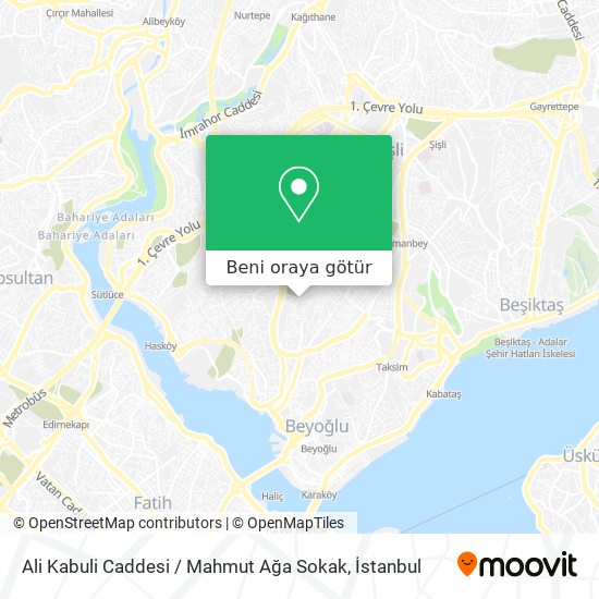 Ali Kabuli Caddesi / Mahmut Ağa Sokak harita